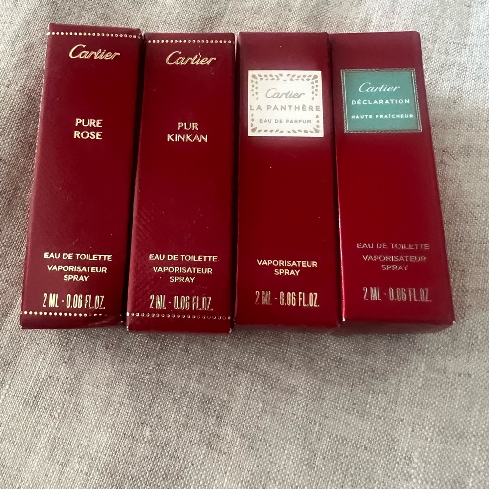 Cartier perfume x 4 NIB